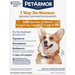 PetArmor 7 Way Chewable De-Wormer and Small Dogs, Count