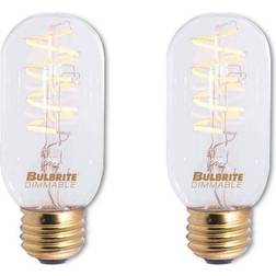 Bulbrite Set of 2 40W Equivalent T14 LED Dimmable Light 2200K E26