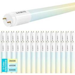 Luxrite 30-Pack 3FT T8 LED Tube Light, 12W=25W, 3 Color Option, Single and Double End Powered, 1560 Lumens, UL, DLC 30 Selectable