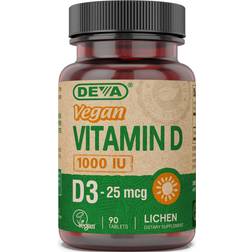 Deva Deva Vegan Vitamin D3 90 Veg Tabs 90 pcs