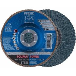 Pferd 67684125 Z Sg Power Steelox Flap disc Diameter 125 mm Bore diameter 22.23 mm 10 pcs