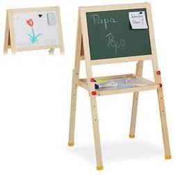 Relaxdays Tableau Droit Enfant Hlp 77x39x44.5 cm Nature