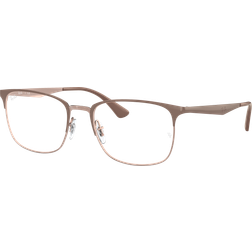 Ray-Ban RB6421 Monture Marron clair Verres Incolore 54-18