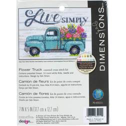 Dimensions Dimensions Cross Stitch Kit 7 x 5 Flower Truck