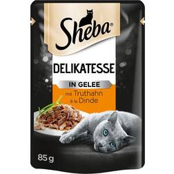 Sheba Variazioni Buste 28 x 85 g Umido per Gatto - Delicato in Gelatina con Tacchino