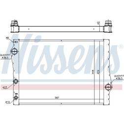 Nissens 60823 Kühler, Motorkühlung