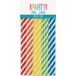 Unique Party Papperssugrör Multi