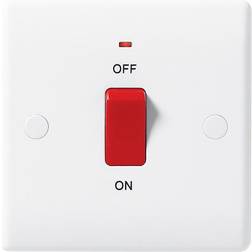 BG 45A Double Pole Switch With Indicator Single Plate
