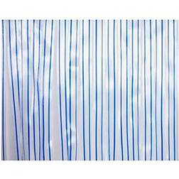 Edm Rideau De Ruban En Plastique Couleur Bleu-Transparent 32 Bandes 90x210 cm