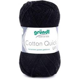 Gründl Cotton Quick uni schwarz