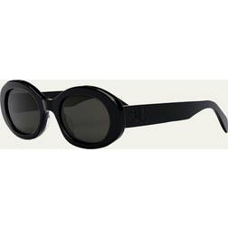 Celine Triomphe Oval Sunglasses - Gris