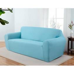 Kathy Ireland Ingenue Stretch Loose Sofa Cover Blue, Turquoise