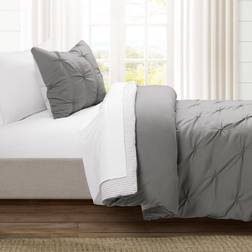 Lush Decor Twin/Twin Extra Long Ravello Pintuck Bedspread Gray