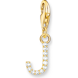 Thomas Sabo Gold Plated Zirconia Letter Charm