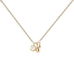 Pdpaola Mini Letter Halsband 18 kt Guldpläterad Silver - Dam