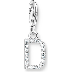 Thomas Sabo Silver Zirconia Letter Charm