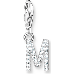 Thomas Sabo Charm-hängsmycke bokstaven med vita stenar silver