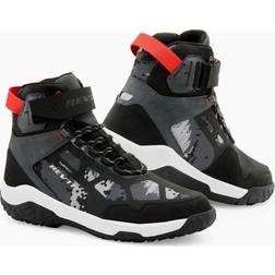 Rev'it! Descent H2O Motorradschuhe - Schwarz/Weiss Rot