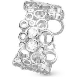 Christina Jewelry Cocktail Ring - Silver/Topaz