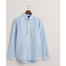 Gant Men's Regular Linen Shirt - Blue