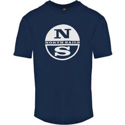 North Sails Circle NS Logo T-shirt - Navy Blue