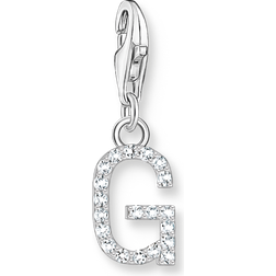 Thomas Sabo Silver Zirconia Letter Charm