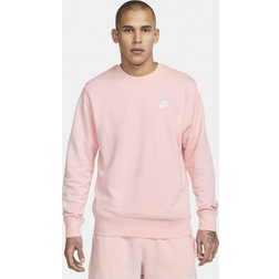 Nike Sportswear Club French-Terry-Rundhalsshirt für Herren Pink