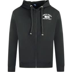 North Sails Men's Logo Zip Sweater - Black