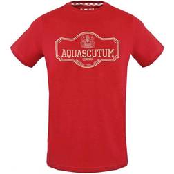 Aquascutum Sign Post Logo T-shirt - Red