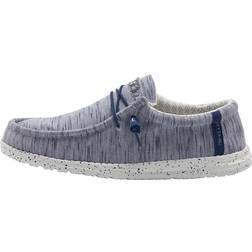 Hey Dude Wally Stretch Navy/White Men's Shoes Blue