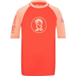 Trollkids Kvalvika T T-shirt - Sweet Cherry Dahlia