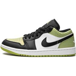 Jordan 1 Low Snakeskin Vivid Green Women's