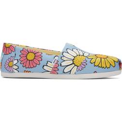 Toms Damen Alpargata Cloudbound Flacher Slipper, Pastellblaue Gänseblümchen