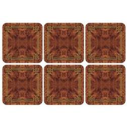 Pimpernel Walnut Burlap Set of Coaster 6