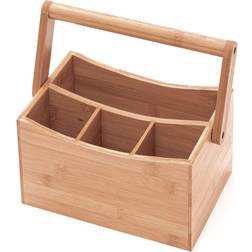 Trademark Innovations Bamboo With Handle Utensil Holder