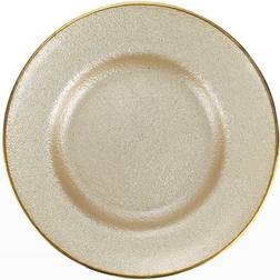 Vietri Metallic Glass Salad Plate Plato de Postre