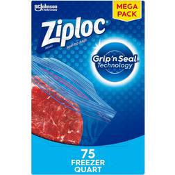 Ziploc Quart Grip 'n Seal Easier Grip, Count Plastic Bag & Foil