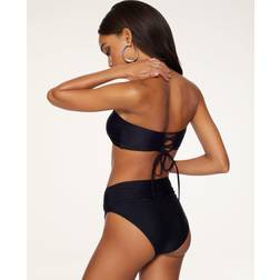 Ramy Brook Ivo Ruched Bikini Bottom - Black