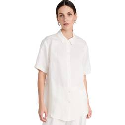 Anine Bing Bruni Shirt - White Linen Blend