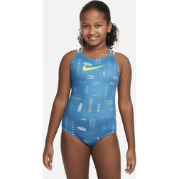 Nike Girls' Logo Spiderback One Piece Swimsuit