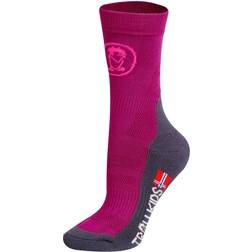 Trollkids Trekking Mid Cut Socks II Vandringsstrumpor - Berry