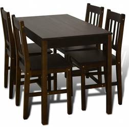Andoer Wooden Bordgruppe 65x108cm 5stk