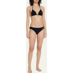 Triangolo Scorrevole - Woman Swimwear Black Jersey - Black