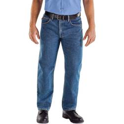 Red Kap Men's Relaxed Fit Jean, Stonewash, 50x32