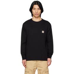 L/S Pocket T-Shirt Unisex Black