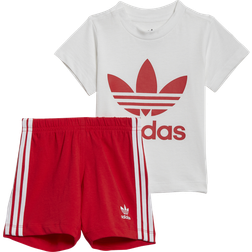 adidas Originals adidas Originals T-Shirt & Shorts Set Boys' Toddler White/Red 3T