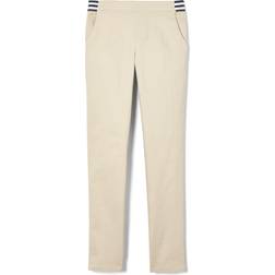 French Toast Girls' Big Elastic Waist Pull-on Pant, Khaki