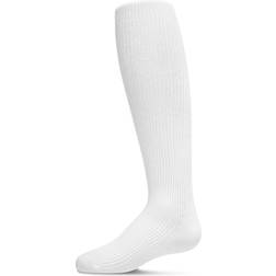 MeMoi Girl's Thin Ribbed Tights - White (32230815137834)