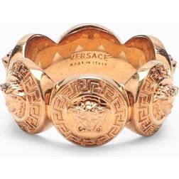 Versace Women's Multi Medusa Head Ring in Gold, END. Clothing