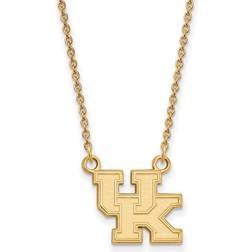 LogoArt Women's Kentucky Wildcats Gold Plated Pendant Necklace